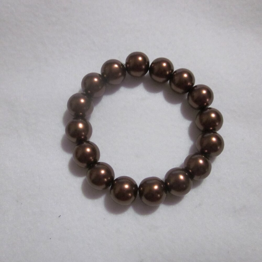 Brown Chunky Stretch Bracelet.